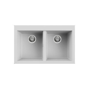 karag-LGQ35068 ΝΕΡΟΧΥΤΗΣ ΚΟΥΖΙΝΑΣ QUADRA 350 BIANCO 68 ELLECI 79X50CM