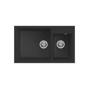 karag-LGQ44040 ΝΕΡΟΧΥΤΗΣ ΚΟΥΖΙΝΑΣ QUADRA 440 NERO 40 ELLECI 81,5X50CM