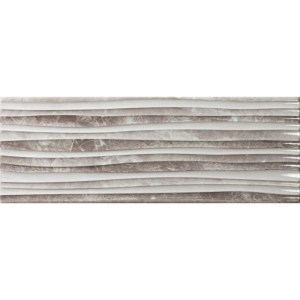 karag - LOUDW2570 ΠΛΑΚΑΚΙ LOUVRE DéCOR GRIS WAVE RLV KARAG 25X70CM