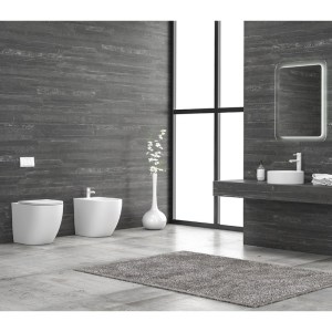 karag - LT2141D-RMW ΛΕΚΑΝΗ ΔΑΠΕΔΟΥ RIMLESS ΜΕ ΚΑΛΥΜΜΑ MILOS LT 2141D WHITE MATT KARAG