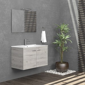 karag-NBITB908902 ΒΑΣΗ ΜΕ ΔΥΟ ΠΟΡΤΕΣ ICE OAK 8902 NEW BITOLA 90 KARAG 89X45X55CM
