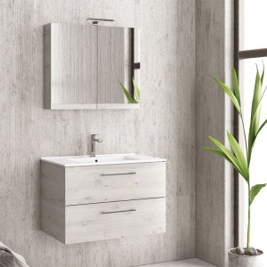 karag - NELS758902 ΒΑΣΗ ΜΕ ΔΥΟ ΣΥΡΤΑΡΙΑ ICE OAK 8902 URBAN  75 KARAG 74X45X48CM