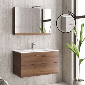 karag-NELS908902 ΒΑΣΗ ΜΕ ΔΥΟ ΣΥΡΤΑΡΙΑ ICE OAK 8902 NEW ELSA 90 KARAG 89X45X48CM