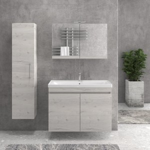 karag-NELSC8902 ΣΤΗΛΗ ΑΝΑΡΤΩΜΕΝΗ ΜΕ ΠΟΜΟΛΟ ICE OAK 8902 URBAN KARAG 35X27X160CM