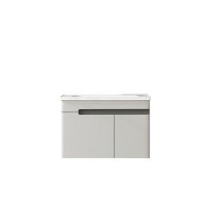 karag-NES60P ΒΑΣΗ PVC ΜΕ ΔΥΟ ΠΟΡΤΕΣ ΚΑΙ ΝΙΠΤΗΡΑ LIGHT GREY NESSE 60 KARAG 60X47X50CM