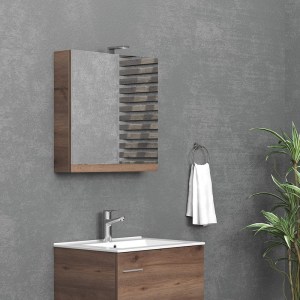 karag-NMI608702 ΚΑΘΡΕΠΤΗΣ ΑΝΟΙΓΟΜΕΝΟΣ BROWN 8702 COLLECTION:NEW KARAG 60X13X60CM