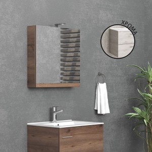 karag-NMI608902 ΚΑΘΡΕΠΤΗΣ ΑΝΟΙΓΟΜΕΝΟΣ ICE OAK 8902 COLLECTION:NEW KARAG 60X13X60CM