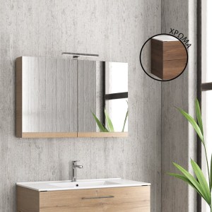 karag-NMI908702 ΚΑΘΡΕΠΤΗΣ ΑΝΟΙΓΟΜΕΝΟΣ ΜΕ ΔΥΟ ΠΟΡΤΕΣ BROWN 8702 COLLECTION:NEW KARAG 90X13X60CM