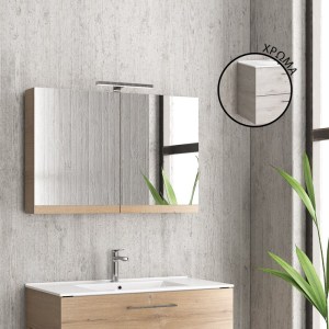 karag-NMI908902 ΚΑΘΡΕΠΤΗΣ ΑΝΟΙΓΟΜΕΝΟΣ ΜΕ ΔΥΟ ΠΟΡΤΕΣ ICE OAK 8902 COLLECTION:NEW KARAG 90X13X60CM