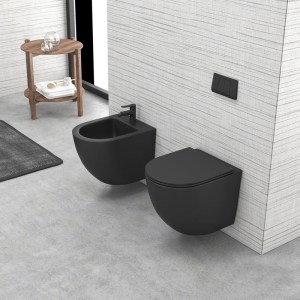 karag - S-LT046E-NB ΚΑΛΥΜΜΑ ΑΝΑΡΤΩΜΕΝΗΣ ΛΕΚΑΝΗΣ MILOS LT 046E ΜΑΥΡΟ ΜΑΤ KARAG