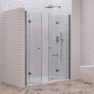 karag - S7DP-180C ΚΑΜΠΙΝΑ ΑΠΟ ΤΟΙΧΟ ΣΕ ΤΟΙΧΟ ΜΕ ΔΙΑΦΑΝΟ ΚΡΥΣΤΑΛΛΟ S 7 DP CROMO KARAG 180X200CM