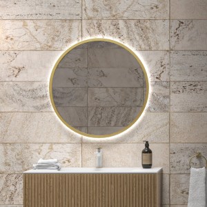 karag - SHARON80-G ΚΑΘΡΕΠΤΗΣ ΜΕ ΚΡΥΦΟ ΦΩΤΙΣΜΟ SHARON GOLD KARAG Ø80CM