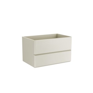 karag-SIM80P ΒΑΣΗ PVC ΜΕ ΔΥΟ ΣΥΡΤΑΡΙΑ CREAM WHITE SIMPLA 80 KARAG 80X50X50CM