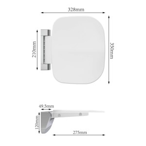 karag - ST001 ΒΟΗΘΗΤΙΚΟ ΚΑΘΙΣΜΑ ΝΤΟΥΣ ΛΕΥΚΟ ST001 KARAG 35X32,8X12CM