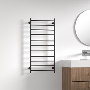 karag-T30-MB ΗΛΕΚΤΡΙΚΟ ΘΕΡΜΑΝΤΙΚΟ ΣΩΜΑ ΜΠΑΝΙΟΥ BLACK MATT TRUMPET KARAG 100X48X10CM 110W