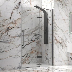 karag-TINN40090 ΚΑΜΠΙΝΑ ΑΠΟ ΤΟΙΧΟ ΣΕ ΤΟΙΧΟ ΜΕ ΔΙΑΦΑΝΟ ΚΡΥΣΤΑΛΛΟ TINOS 400 BLACK KARAG 90X200CM