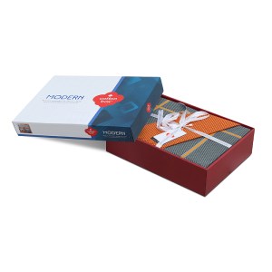 meg-129CTN3876-3 ΣΕΤ ΠΑΠΛΩΜΑΤΟΘΗΚΗ STARK COTTON BOX 4 ΤΜΧ ΔΙΠΛΗ (200X220) ΧΡΩΜΑ CINNAMON - ΜΠΛΕ
