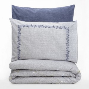 meg-129CTN4304-2 ΣΕΤ ΠΑΠΛΩΜΑΤΟΘΗΚΗ NITSA COTTON BOX 3 ΤΜΧ ΜΟΝΗ (160X220) ΧΡΩΜΑ ΣΚΟΥΡΟ ΜΠΛΕ - ΓΚΡΙ