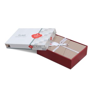 meg-129CTN4618-3 ΣΕΤ ΠΑΠΛΩΜΑΤΟΘΗΚΗ PLAID COTTON BOX 3 ΤΜΧ ΜΟΝΗ (160X220) ΧΡΩΜΑ MINK