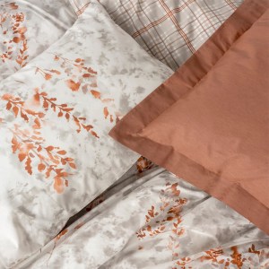 meg-129CTN4845-1 ΣΕΤ ΠΑΠΛΩΜΑΤΟΘΗΚΗ LAMINA COTTON BOX 4 ΤΜΧ ΔΙΠΛΗ (200X220) ΧΡΩΜΑ CINNAMON