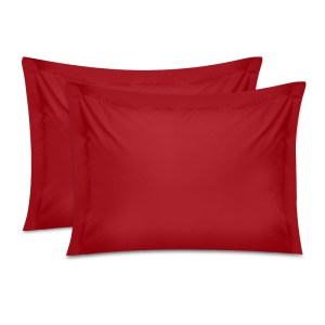 meg-819TNE07102-0 ΜΑΞΙΛΑΡΟΘΗΚΕΣ ΥΠΝΟΥ TONNE COTTON BOX ΣΕΤ 2 ΤΜΧ ΧΡΩΜΑ ΚΟΚΚΙΝΟ 50X70+5ΕΚ.