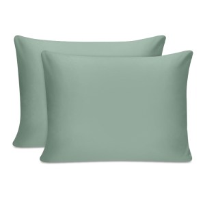 meg-819TNE16108-0 ΜΑΞΙΛΑΡΟΘΗΚΕΣ ΥΠΝΟΥ TONNE COTTON BOX ΣΕΤ 2 ΤΜΧ ΧΡΩΜΑ ΠΡΑΣΙΝΟ 50X80ΕΚ.