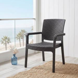 meg-CH-N5080-BR-0 ΠΟΛΥΘΡΟΝΑ ΚΗΠΟΥ ΠΟΛΥΠΡΟΠΥΛΕΝΙΟΥ ΜΕ ΠΛΕΞΗ ΡΑΤΤΑΝ ΧΡΩΜΑ ΚΑΦΕ 56X60X86,5ΕΚ.