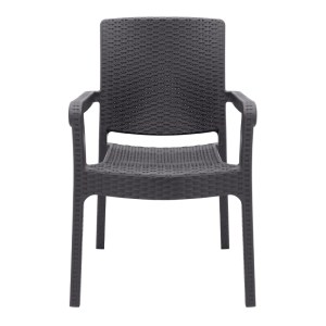 meg-CH-N5080-BR-3 ΠΟΛΥΘΡΟΝΑ ΚΗΠΟΥ ΠΟΛΥΠΡΟΠΥΛΕΝΙΟΥ ΜΕ ΠΛΕΞΗ ΡΑΤΤΑΝ ΧΡΩΜΑ ΚΑΦΕ 56X60X86,5ΕΚ.
