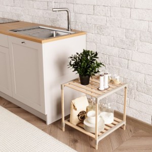 meg-FIX-2013-2-1 ΤΡΑΠΕΖΑΚΙ ΒΟΗΘΗΤΙΚΟ - ΚΟΜΟΔΙΝΟ ΞΥΛΙΝΟ - ΠΛΑΣΤΙΚΟ ΧΡΩΜΑ ΦΥΣΙΚΟ - ΜΠΕΖ 41X33X45ΕΚ.