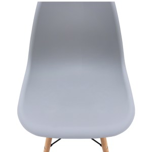 meg-GP001-0042,3-7 ΚΑΡΕΚΛΑ ΤΡΑΠΕΖΑΡΙΑΣ NOVA MEGAPAP PP ΓΚΡΙ - ΞΥΛΙΝΟ ΦΥΣΙΚΟ ΠΟΔΙ 46X51X80ΕΚ.