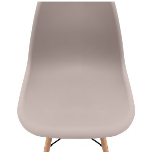 meg-GP001-0042,4-7 ΚΑΡΕΚΛΑ ΤΡΑΠΕΖΑΡΙΑΣ NOVA MEGAPAP PP CAPPUCCINO - ΞΥΛΙΝΟ ΦΥΣΙΚΟ ΠΟΔΙ 46X51X80ΕΚ.