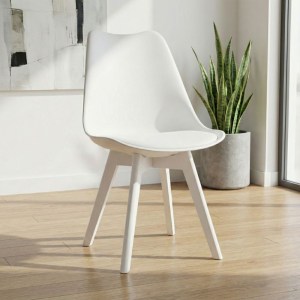 meg-GP001-0043,2-1 ΚΑΡΕΚΛΑ ΤΡΑΠΕΖΑΡΙΑΣ VIVA MEGAPAP PP - PU ΛΕΥΚΟ - ΞΥΛΙΝΟ ΛΕΥΚΟ ΠΟΔΙ 48,5X54X80ΕΚ.