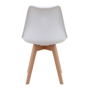 meg-GP001-0044,3-6 ΚΑΡΕΚΛΑ ΤΡΑΠΕΖΑΡΙΑΣ VIVA MEGAPAP PP - PU ΛΕΥΚΟ - ΞΥΛΙΝΟ ΦΥΣΙΚΟ ΠΟΔΙ 48,5X54X80ΕΚ.