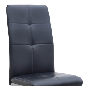 meg-GP001-0053,1-8 ΚΑΡΕΚΛΑ ΤΡΑΠΕΖΑΡΙΑΣ ALMA MEGAPAP ΜΑΥΡΟ PU - ΜΕΤΑΛΛΙΚΟ ΠΟΔΙ ΧΡΩΜΙΟΥ 42X53X97ΕΚ.