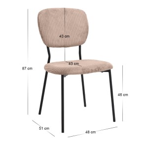 meg-GP001-0054,3-12 ΚΑΡΕΚΛΑ ΤΡΑΠΕΖΑΡΙΑΣ KEVIN MEGAPAP ΜΟΚΑ ΥΦΑΣΜΑ - ΜΕΤΑΛΛΙΚΟ ΜΑΥΡΟ ΠΟΔΙ 48X51X87ΕΚ.