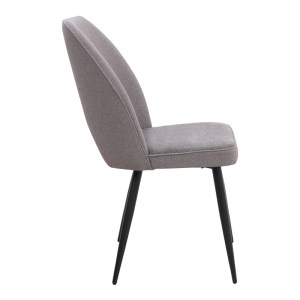 meg-GP001-0056,2-5 ΚΑΡΕΚΛΑ ΤΡΑΠΕΖΑΡΙΑΣ CHRISTY MEGAPAP ΜΠΕΖ ΥΦΑΣΜΑ - ΜΕΤΑΛΛΙΚΟ ΜΑΥΡΟ ΠΟΔΙ 47X59X90ΕΚ.