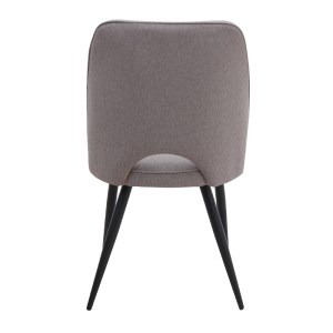meg-GP001-0056,2-6 ΚΑΡΕΚΛΑ ΤΡΑΠΕΖΑΡΙΑΣ CHRISTY MEGAPAP ΜΠΕΖ ΥΦΑΣΜΑ - ΜΕΤΑΛΛΙΚΟ ΜΑΥΡΟ ΠΟΔΙ 47X59X90ΕΚ.