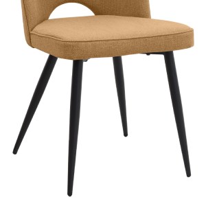 meg-GP001-0056,3-9 ΚΑΡΕΚΛΑ ΤΡΑΠΕΖΑΡΙΑΣ CHRISTY MEGAPAP ΜΟΥΣΤΑΡΔΙ ΥΦΑΣΜΑ - ΜΕΤΑΛΛΙΚΟ ΜΑΥΡΟ ΠΟΔΙ 47X59X90ΕΚ.