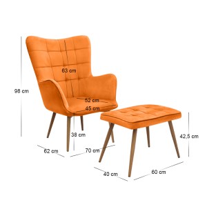 meg-GP001-0060,1-11 ΠΟΛΥΘΡΟΝΑ - ΜΠΕΡΖΕΡΑ ΜΕ ΥΠΟΠΟΔΙΟ LILY MEGAPAP ΚΡΟΚΙ ΒΕΛΟΥΔΟ - ΜΕΤΑΛΛΙΚΟ ΠΟΔΙ ΧΡΩΜΑ ΦΥΣΙΚΟ 70X62X98ΕΚ.