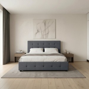meg-GP002-0002,3-1 ΚΡΕΒΑΤΙ IRO MEGAPAP ΥΦΑΣΜΑΤΙΝΟ ΜΕ ΑΠΟΘΗΚΕΥΤΙΚΟ ΧΩΡΟ ΧΡΩΜΑ ΑΝΘΡΑΚΙ 160X200ΕΚ.