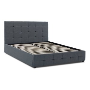 meg-GP002-0002,3-3 ΚΡΕΒΑΤΙ IRO MEGAPAP ΥΦΑΣΜΑΤΙΝΟ ΜΕ ΑΠΟΘΗΚΕΥΤΙΚΟ ΧΩΡΟ ΧΡΩΜΑ ΑΝΘΡΑΚΙ 160X200ΕΚ.