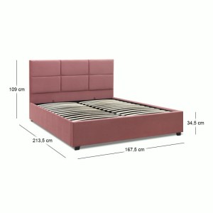 meg-GP002-0005,5-8 ΚΡΕΒΑΤΙ KINGSTON MEGAPAP ΒΕΛΟΥΔΙΝΟ ΜΕ ΑΠΟΘΗΚΕΥΤΙΚΟ ΧΩΡΟ ΧΡΩΜΑ ΣΑΠΙΟ ΜΗΛΟ 160X200ΕΚ.