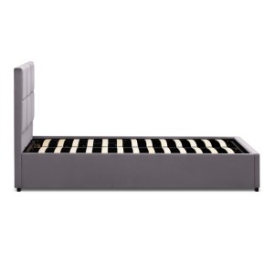 meg-GP002-0007,2-5 ΚΡΕΒΑΤΙ KINGSTON MEGAPAP ΒΕΛΟΥΔΙΝΟ ΜΕ ΑΠΟΘΗΚΕΥΤΙΚΟ ΧΩΡΟ ΧΡΩΜΑ ΓΚΡΙ 100X200ΕΚ.