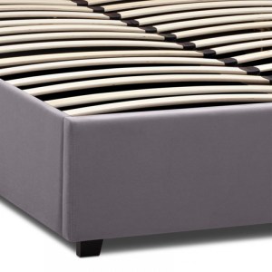meg-GP002-0009,1-6 ΚΡΕΒΑΤΙ KINGSTON MEGAPAP ΒΕΛΟΥΔΙΝΟ ΧΡΩΜΑ ΓΚΡΙ 150X200ΕΚ.