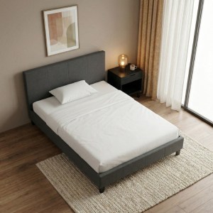 meg-GP002-0010,4-1 ΚΡΕΒΑΤΙ FLAT MEGAPAP ΥΦΑΣΜΑΤΙΝΟ ΧΡΩΜΑ ΑΝΘΡΑΚΙ 120X200ΕΚ.