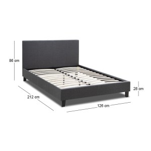 meg-GP002-0010,4-7 ΚΡΕΒΑΤΙ FLAT MEGAPAP ΥΦΑΣΜΑΤΙΝΟ ΧΡΩΜΑ ΑΝΘΡΑΚΙ 120X200ΕΚ.