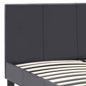 meg-GP002-0014,1-4 ΚΡΕΒΑΤΙ FLAT MEGAPAP ΑΠΟ ΤΕΧΝΟΔΕΡΜΑ ΧΡΩΜΑ ΜΑΥΡΟ ΜΑΤ 140X190ΕΚ.