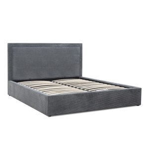 meg-GP002-0021,1-3 ΚΡΕΒΑΤΙ VELAR MEGAPAP ΥΦΑΣΜΑΤΙΝΟ ΜΕ ΑΠΟΘΗΚΕΥΤΙΚΟ ΧΩΡΟ ΧΡΩΜΑ ΓΚΡΙ 160X200ΕΚ.