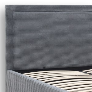 meg-GP002-0021,1-6 ΚΡΕΒΑΤΙ VELAR MEGAPAP ΥΦΑΣΜΑΤΙΝΟ ΜΕ ΑΠΟΘΗΚΕΥΤΙΚΟ ΧΩΡΟ ΧΡΩΜΑ ΓΚΡΙ 160X200ΕΚ.