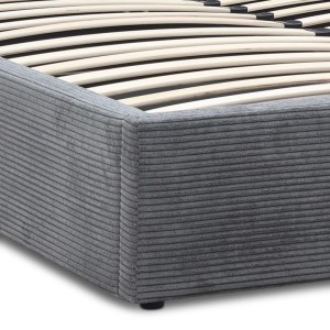 meg-GP002-0021,1-7 ΚΡΕΒΑΤΙ VELAR MEGAPAP ΥΦΑΣΜΑΤΙΝΟ ΜΕ ΑΠΟΘΗΚΕΥΤΙΚΟ ΧΩΡΟ ΧΡΩΜΑ ΓΚΡΙ 160X200ΕΚ.